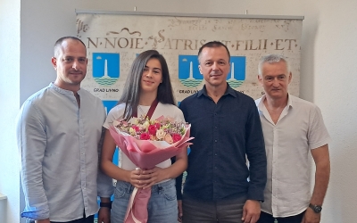 Svečani prijam viceprvakinje Ivone Mamić kod Gradonačelnika
