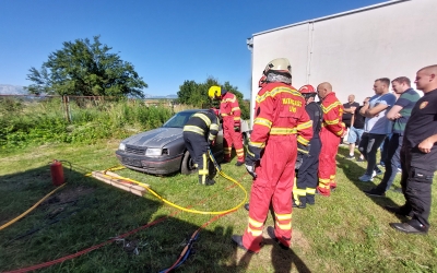 U Vatrogasnom domu  Livno održana pokazna vježba – simulacija prometne nesreće